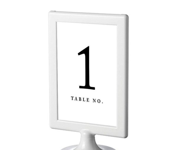 Set of 8  Pick Your Color Framed Double-Sided DIY Table Numbers Online now