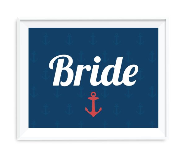 Nautical Ocean Adventure Wedding Party Signs on Sale - Image 2