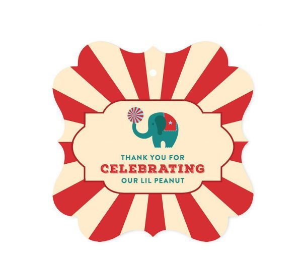 Carnival Circus Baby Shower Fancy Frame Gift Tags Online now - Image 2
