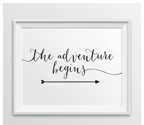 Formal Black Wedding Party Directional Signs, Double-Sided Big Arrow Online Hot Sale - Image 5