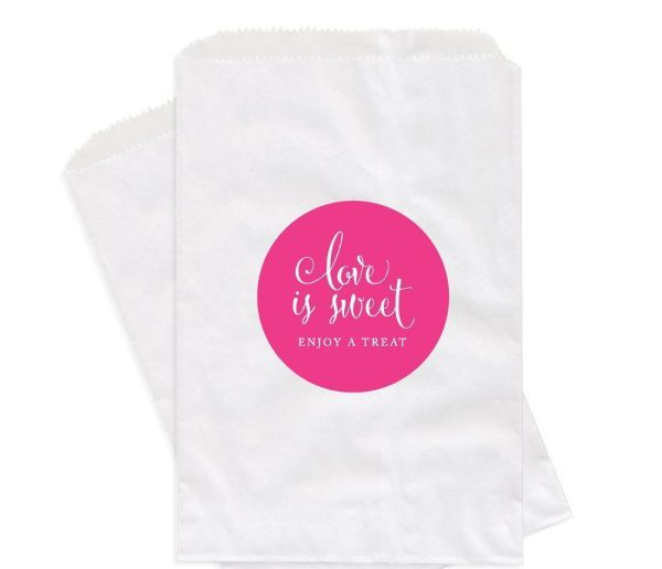 Love is Sweet Enjoy a Treat Favor Bags For Cheap - Image 4