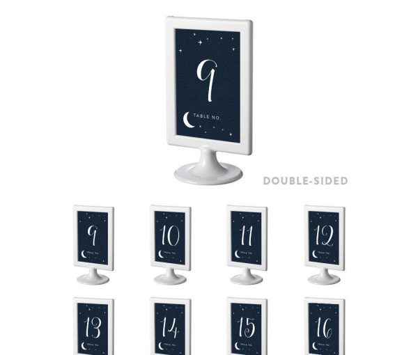 Love You to the Moon and Back Wedding Framed Table Numbers For Sale - Image 4