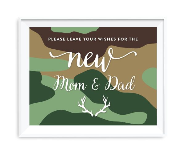 Andaz Press 8.5 x 11 Woodland Camouflage Boy Baby Shower Party Signs Online - Image 5