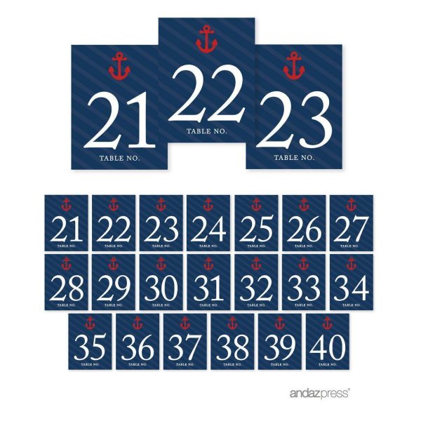 Nautical Baby Shower Table Numbers For Sale - Image 2