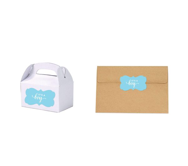 It S A Boy! Fancy Frame Label Stickers For Sale - Image 2