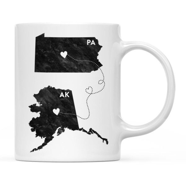 Andaz Press 11oz Black And White Modern Pennsylvania Long Distance Coffee Mug on Sale - Image 4
