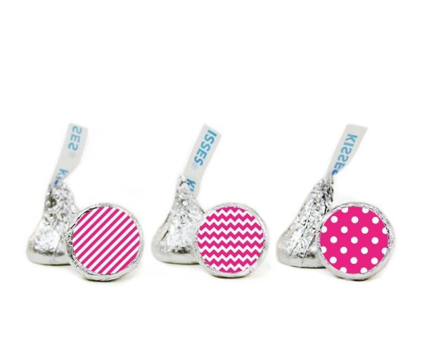 Polka Dots, Stripes, Chevron Hershey s Kisses Stickers For Sale - Image 3