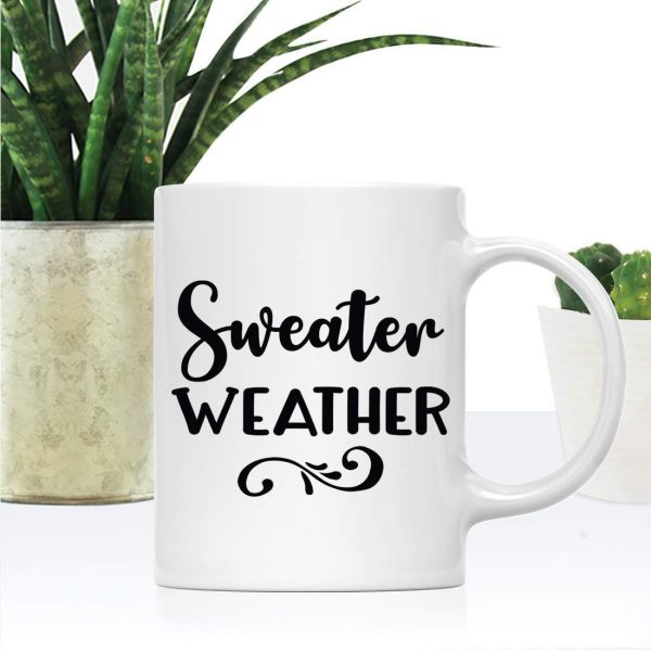 Andaz Press Autumn 11oz. Coffee Mug Gift, Sweater Weather Supply - Image 2