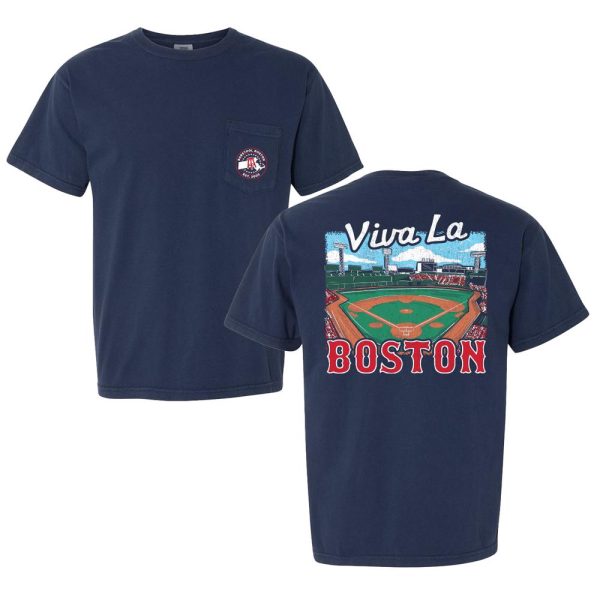 Viva La Boston Pocket Tee Hot on Sale