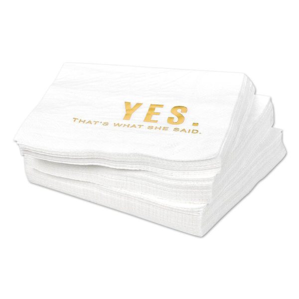 Set of 50 Yes That s What She Said Funny Cocktail Napkins Discount - Image 3