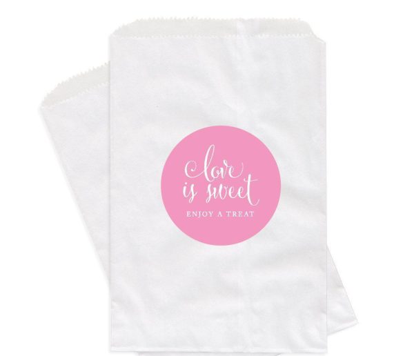 Love is Sweet Enjoy a Treat Favor Bags For Cheap - Image 3