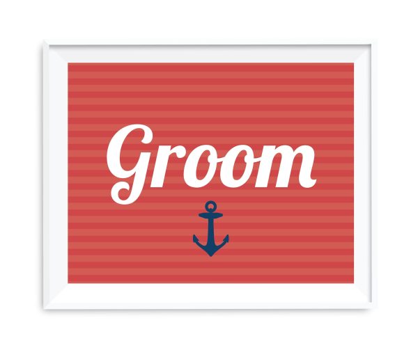 Nautical Ocean Adventure Wedding Party Signs on Sale - Image 3
