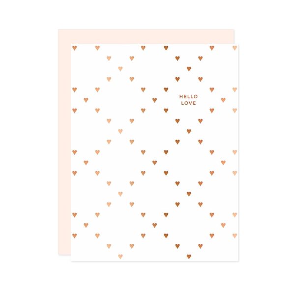 Card, Diamond Hearts Hello Love Online