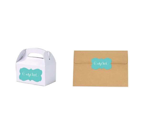 Personalized Merci Fancy Frame Label Stickers For Cheap - Image 2