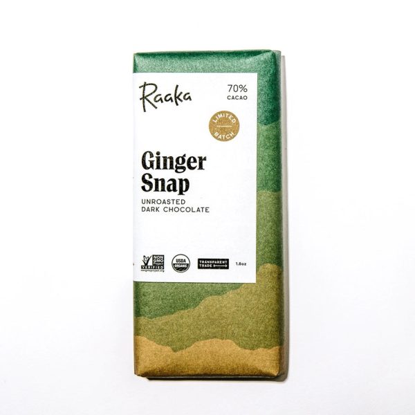 Ginger Snap Chocolate Bar, 70% For Sale