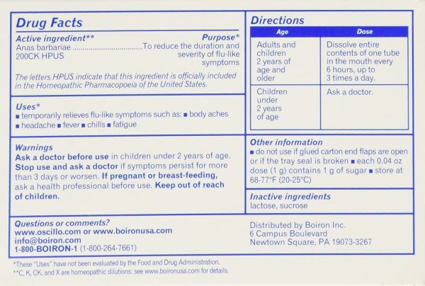 Oscillococcinum Pellets, 6 doses Online Hot Sale - Image 2