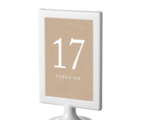 Kraft Framed Double-Sided DIY Table Numbers Online - Image 3