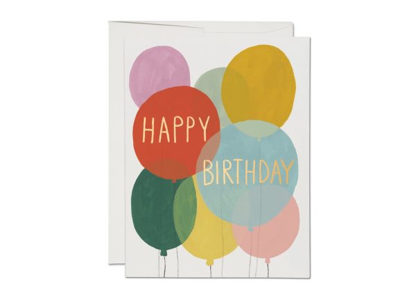 Happy Birthday Balloons Greeting Card Online