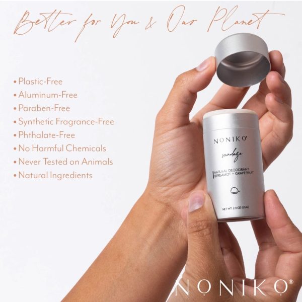 Noniko Natural Deodorant- Sundayze (Bergamot + Grapefruit) For Discount - Image 5
