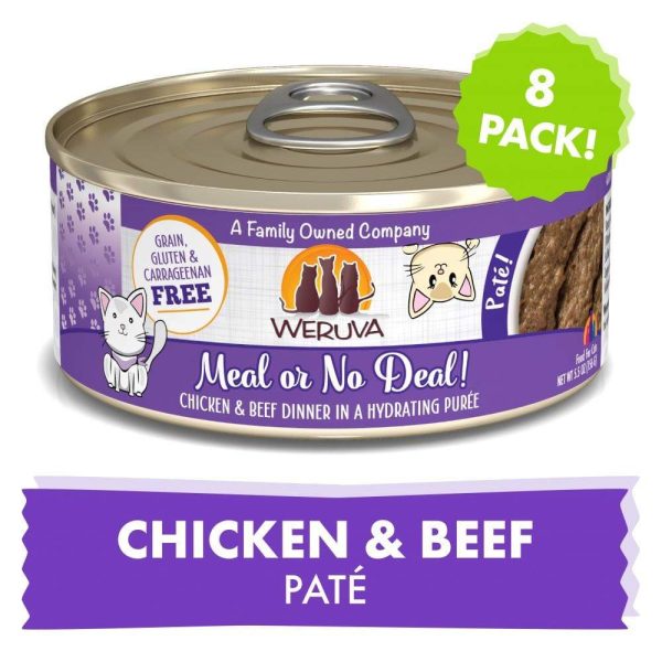 Weruva Classic Cat Pate Meal or No Deal! with Chicken & Beef Canned Cat Food Discount - Image 4