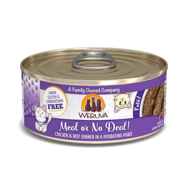 Weruva Classic Cat Pate Meal or No Deal! with Chicken & Beef Canned Cat Food Discount