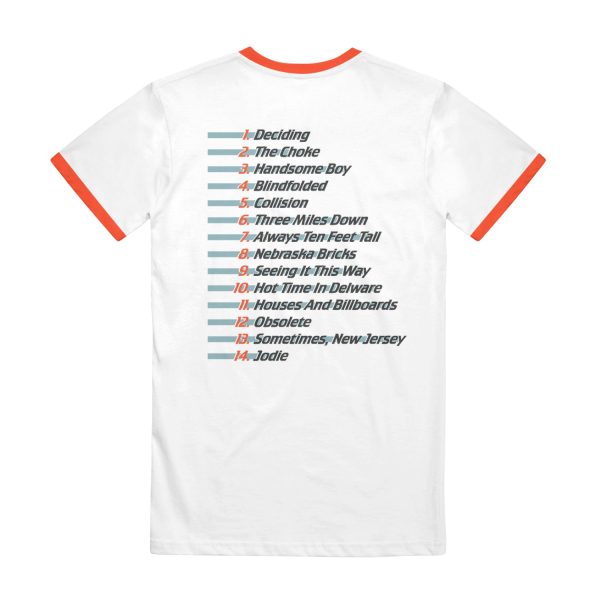 Can t Slow Down • White Orange • Ringer T-Shirt For Discount - Image 3